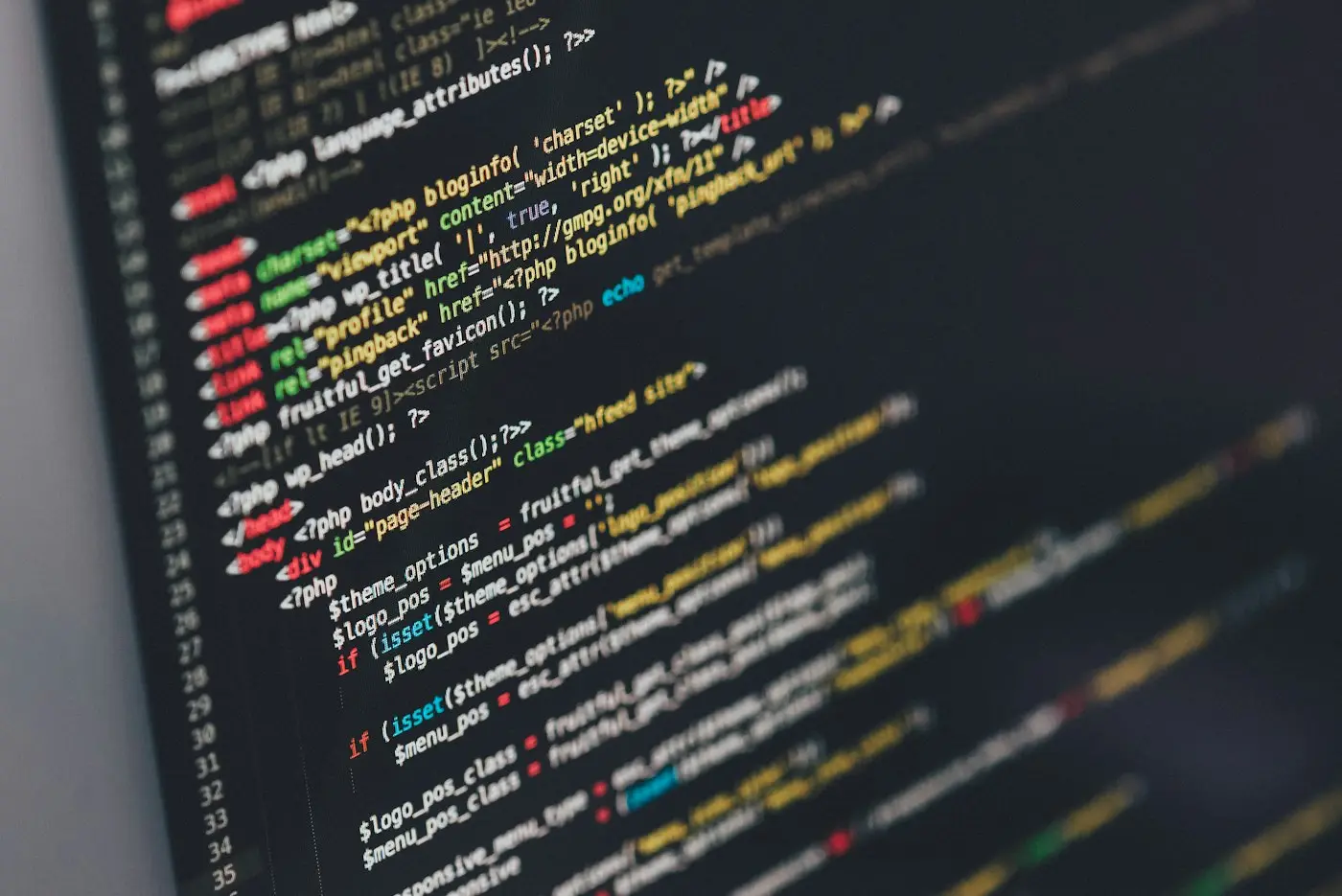 Source code on a developer’s screen